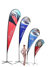 Teardrop banners