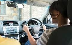 woman driving